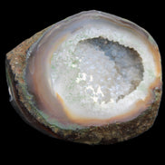 Agate geode 92*80*36mm  (312+83g) 395g in sunlight - Rocks and Things Store