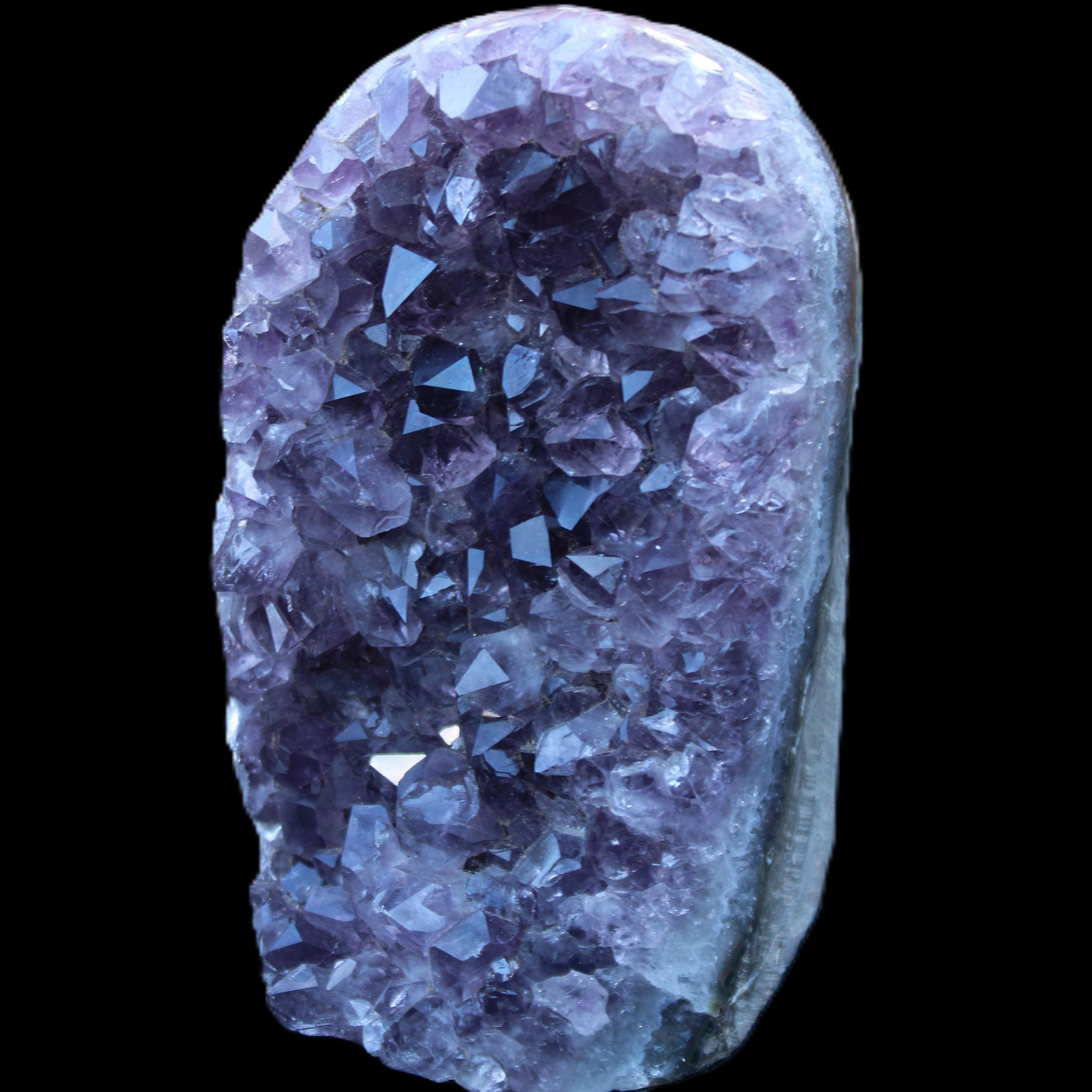 Amethyst geode cluster 138*83*93mm 1342g in sunlight - Rocks and Things Store