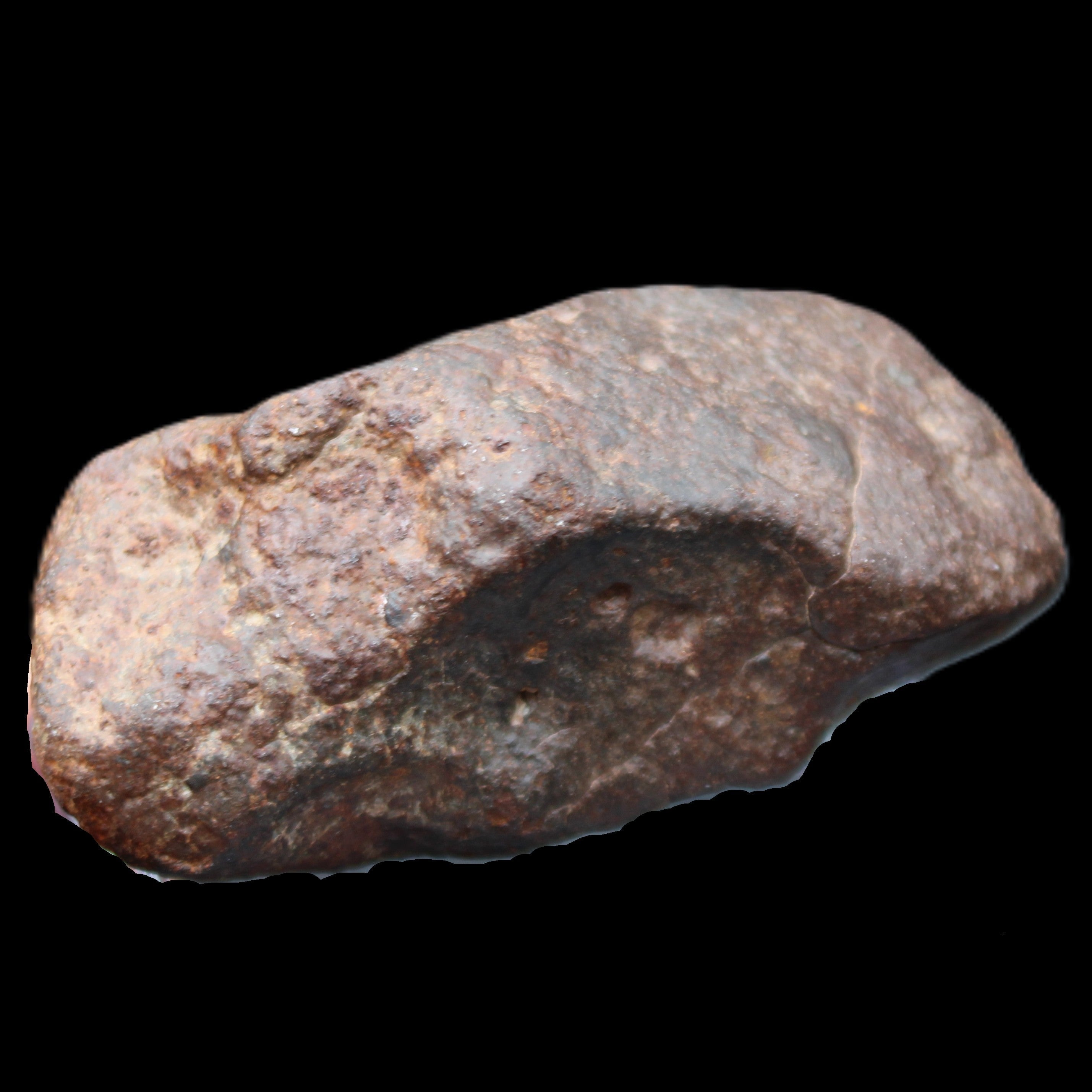 Chondrite Meteorite NWA Unclassified from Erfoud, Morocco 78*40*33mm 212g in sunlight - Rocks and Things Store