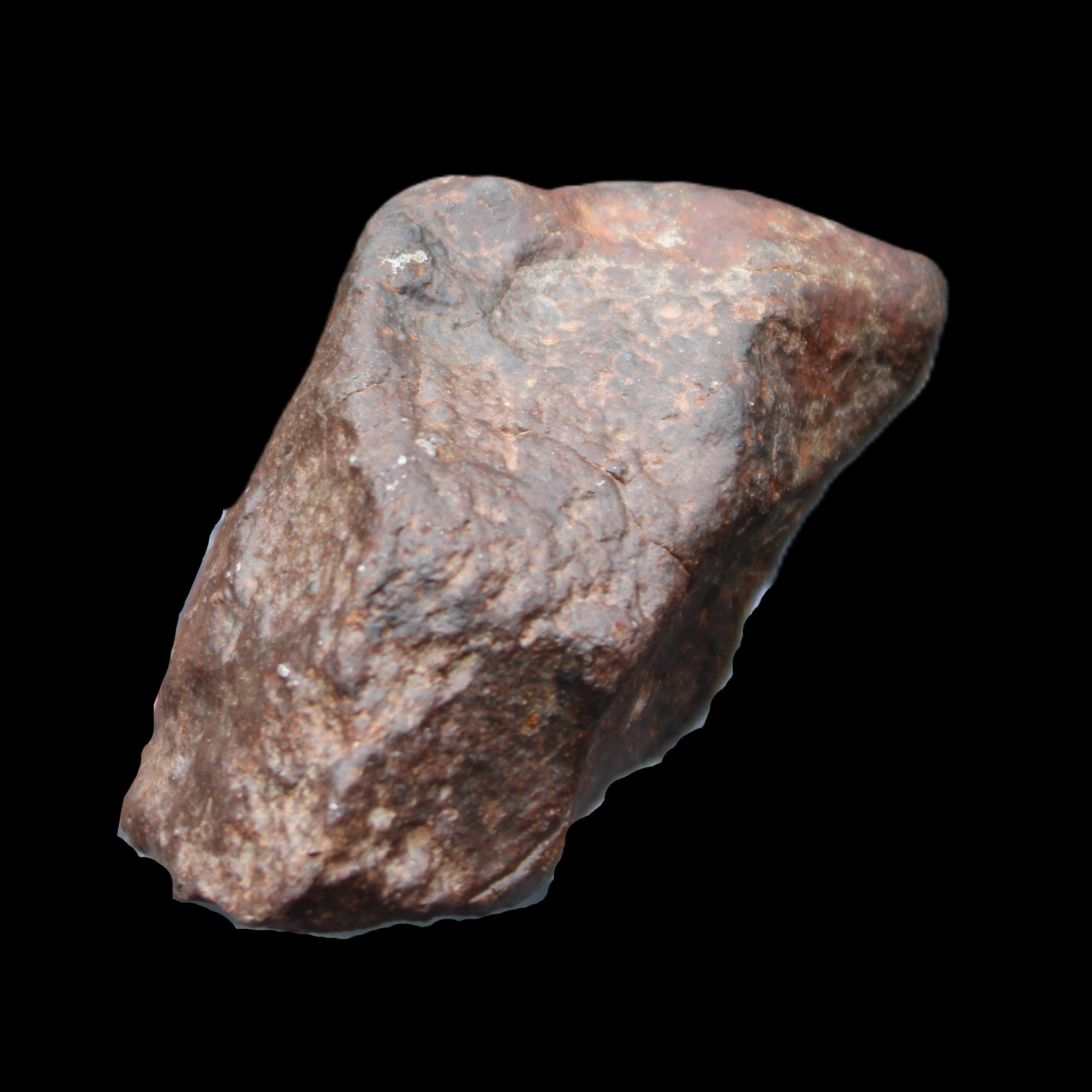 Chondrite Meteorite NWA Unclassified from Erfoud, Morocco 78*40*33mm 212g in sunlight - Rocks and Things Store