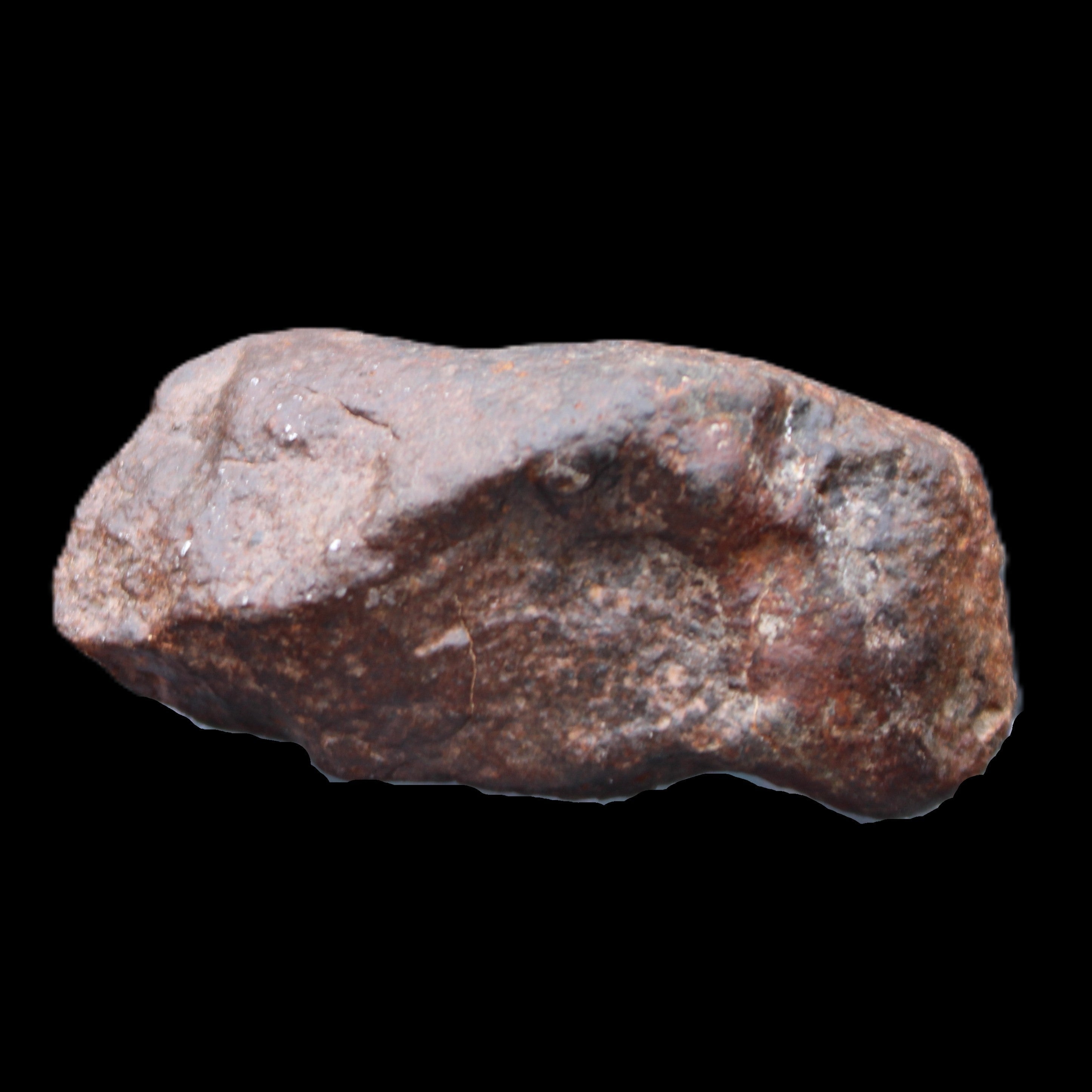 Chondrite Meteorite NWA Unclassified from Erfoud, Morocco 78*40*33mm 212g in sunlight - Rocks and Things Store