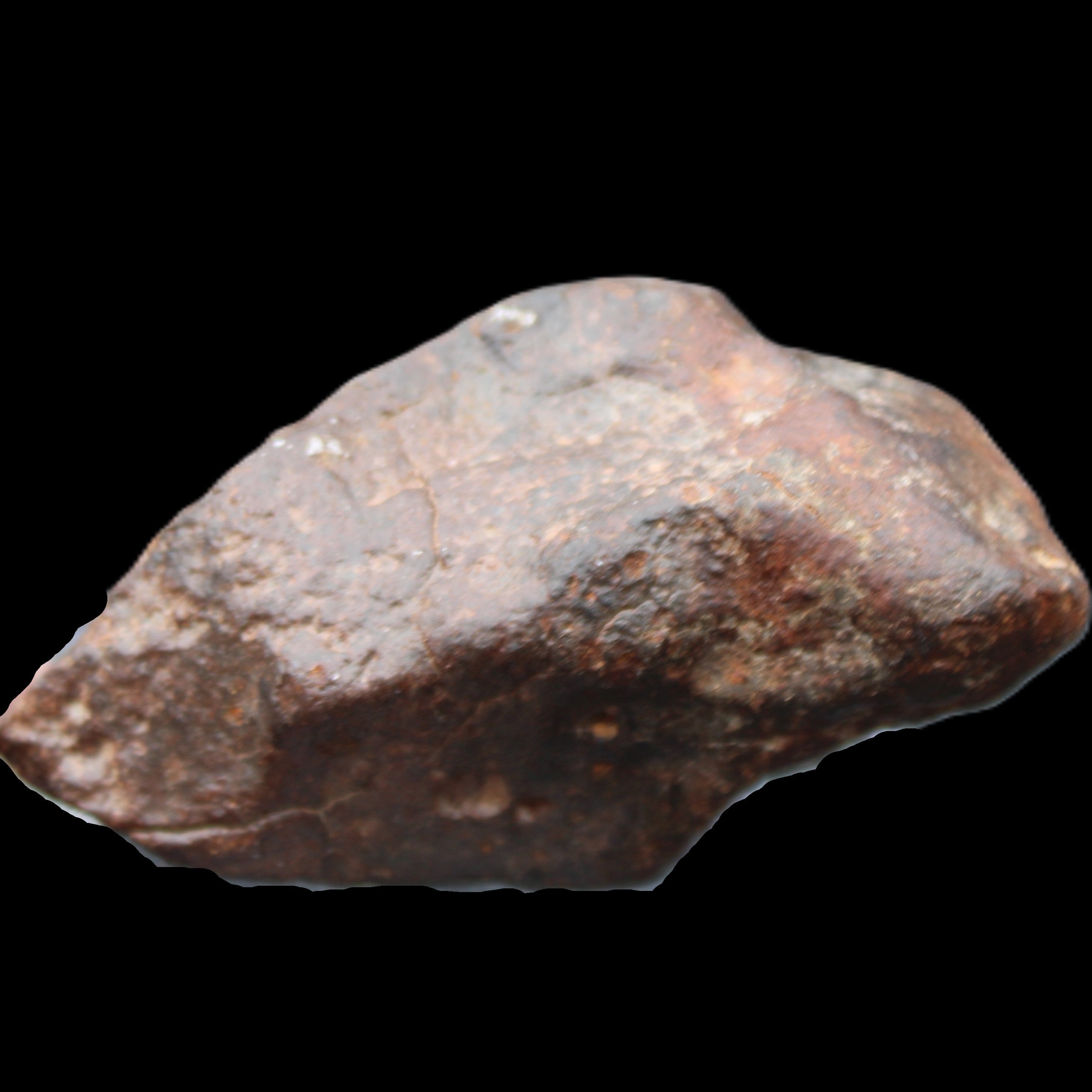 Chondrite Meteorite NWA Unclassified from Erfoud, Morocco 78*40*33mm 212g in sunlight - Rocks and Things Store