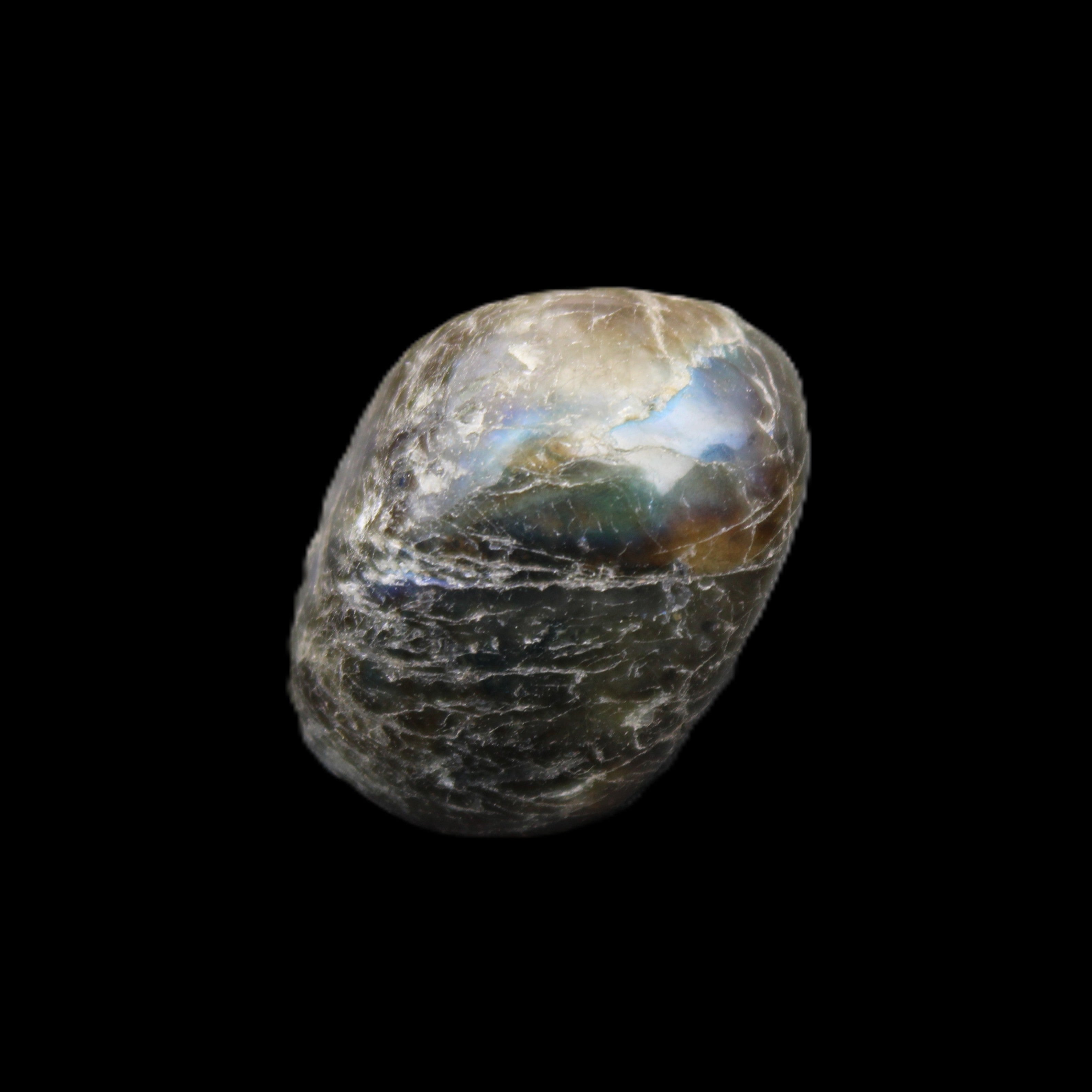 Labradorite tumbled stone 10-20g in sunlight - Rocks and Things Store