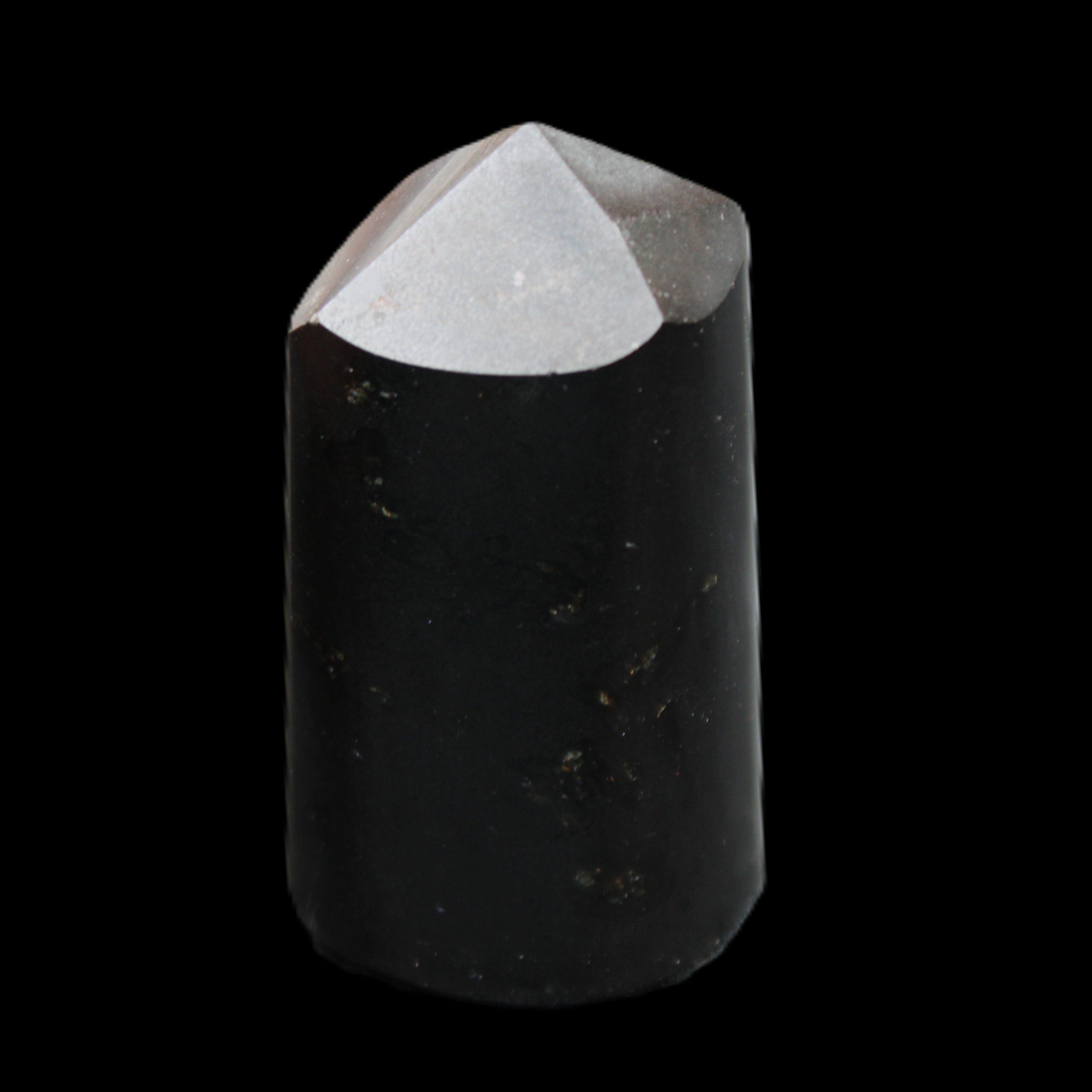 Black Tourmaline polished generator crystal 35*68mm 150g in sunlight - Rocks and Things Store