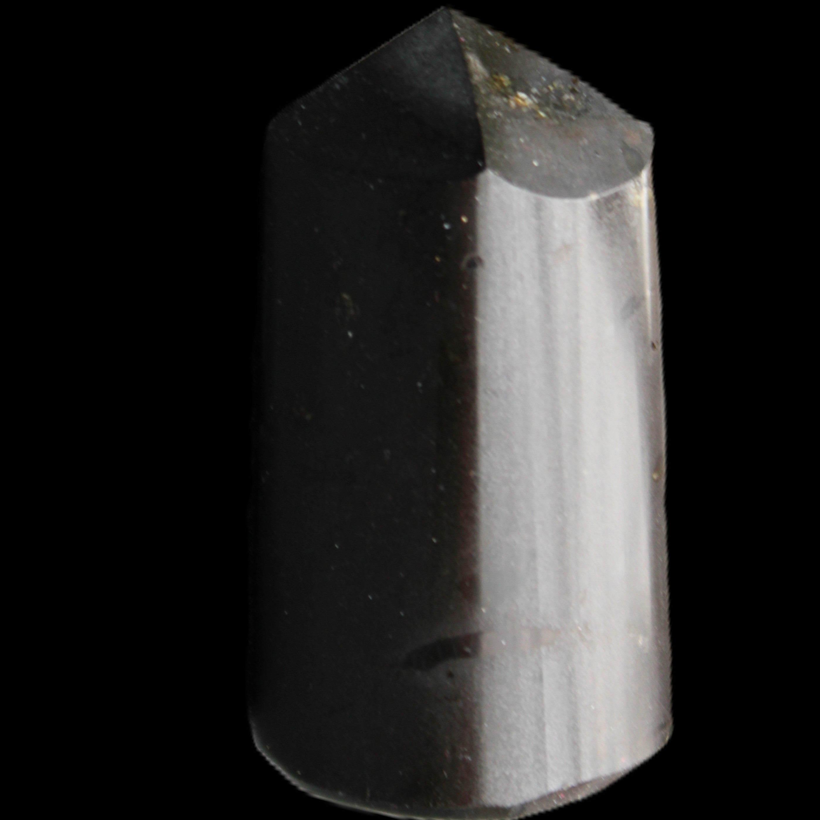 Black Tourmaline polished generator crystal 35*68mm 150g in sunlight - Rocks and Things Store