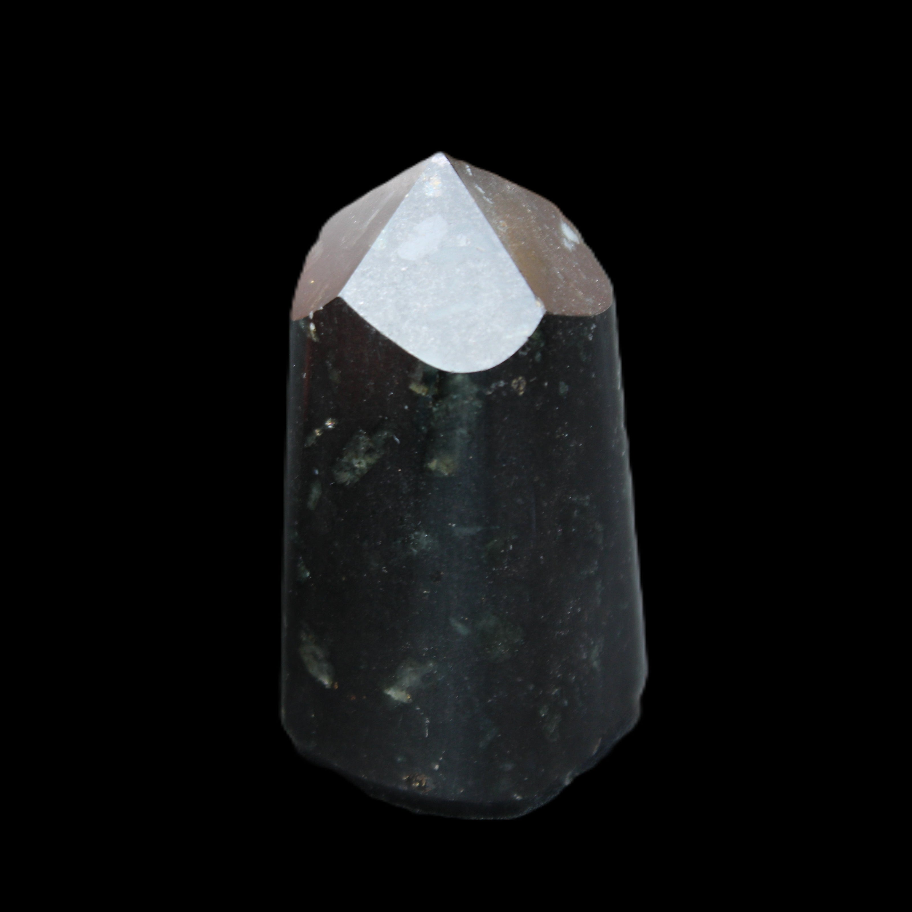 Black Tourmaline polished generator crystal 40*35*70mm 187g in sunlight - Rocks and Things Store