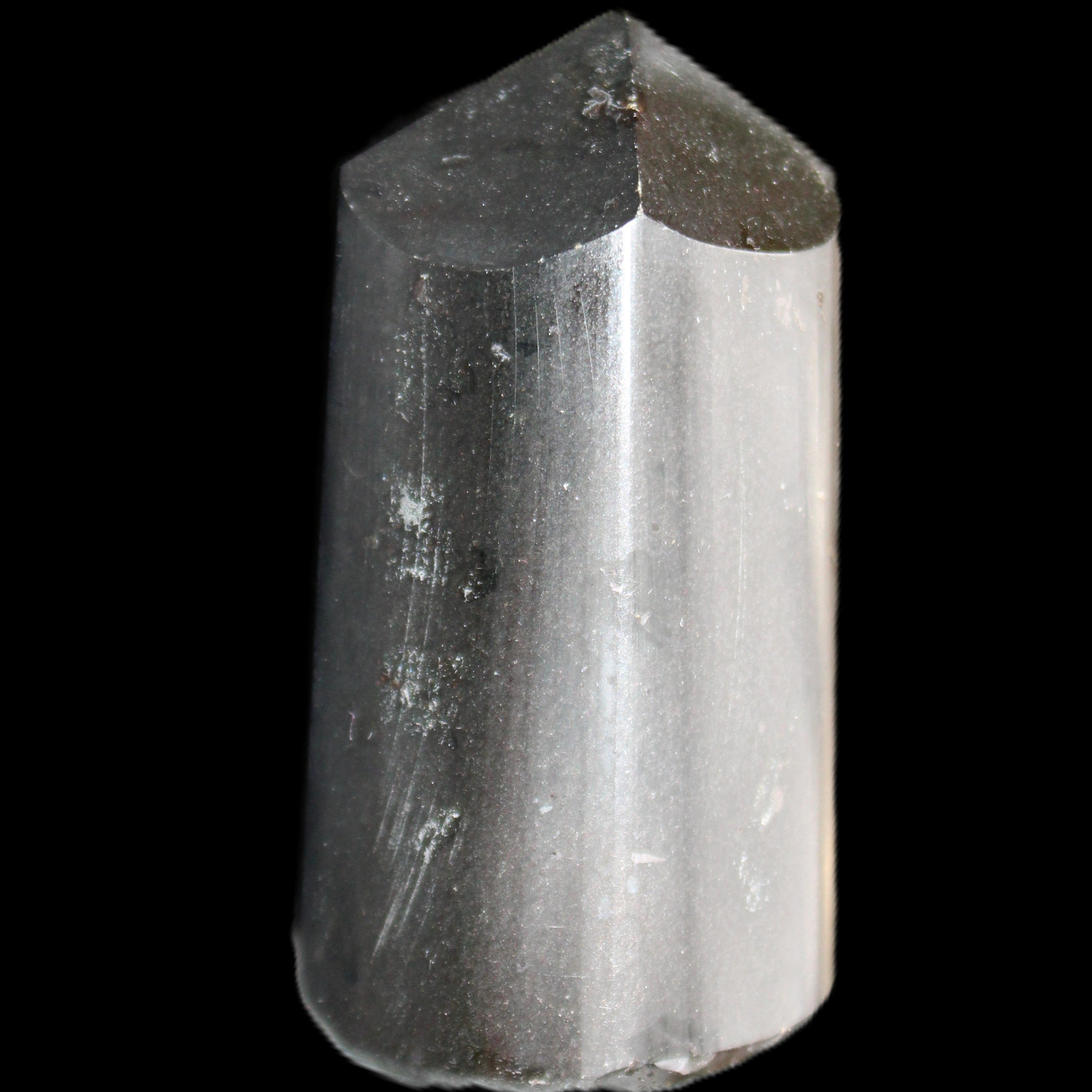 Black Tourmaline polished generator crystal 35*32*65mm 149g in sunlight - Rocks and Things Store
