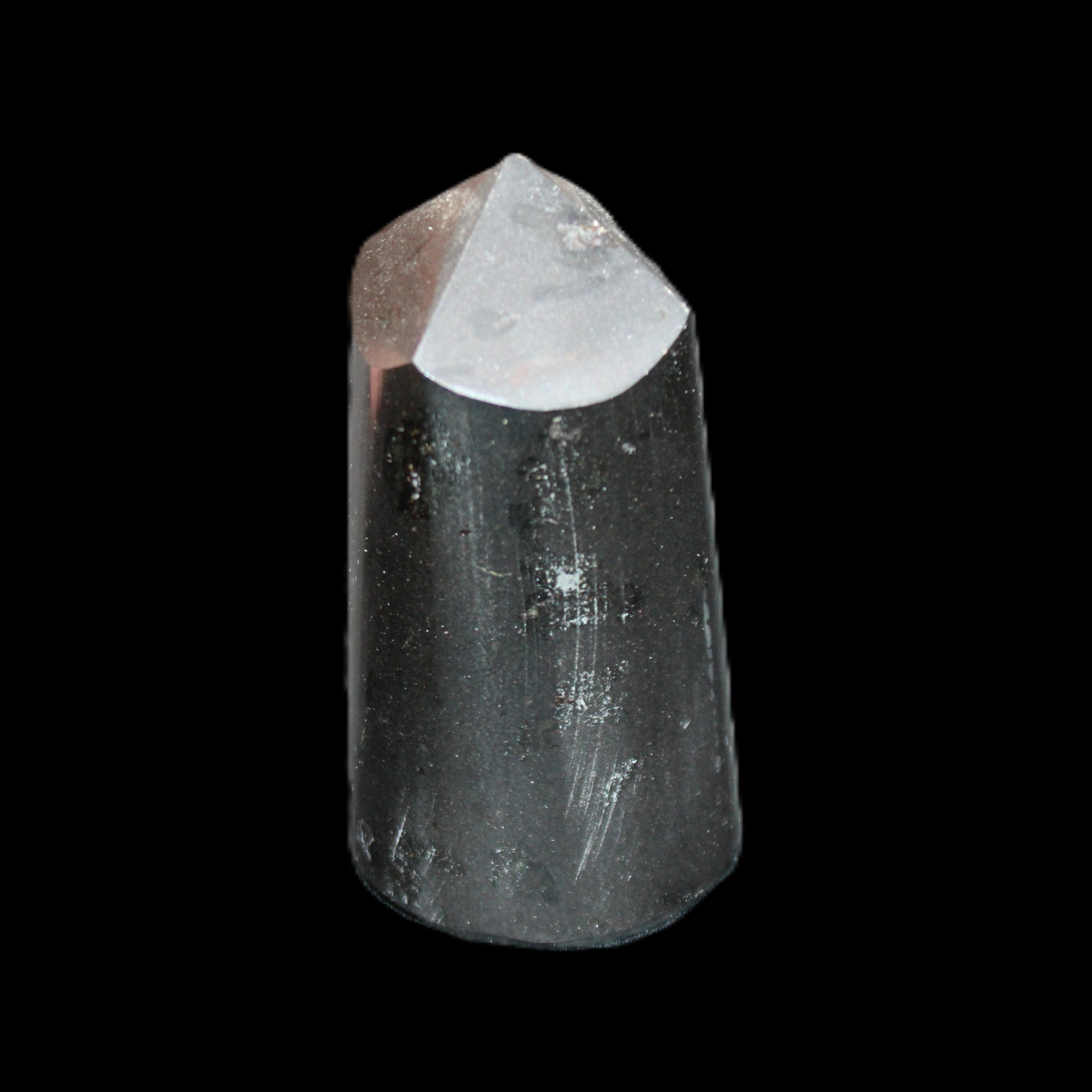 Black Tourmaline polished generator crystal 35*32*65mm 149g in sunlight - Rocks and Things Store