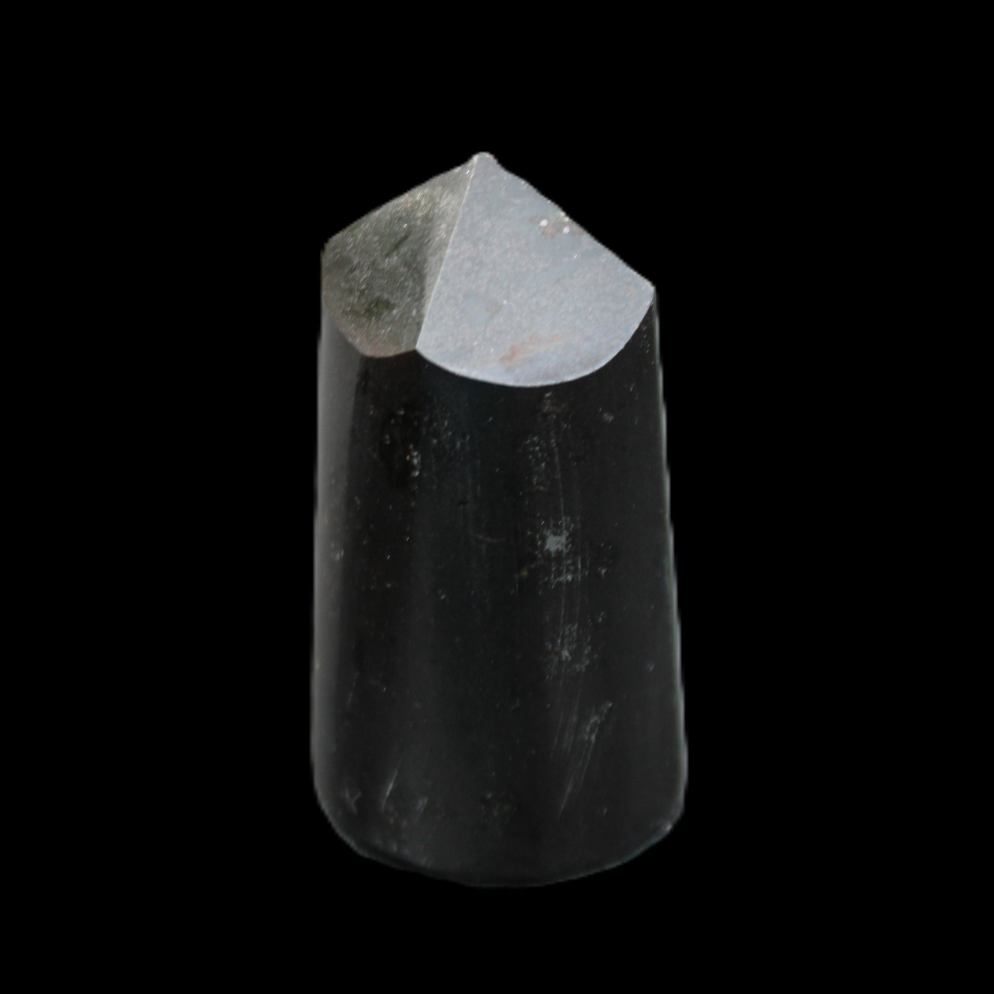 Black Tourmaline polished generator crystal 35*32*65mm 149g in sunlight - Rocks and Things Store