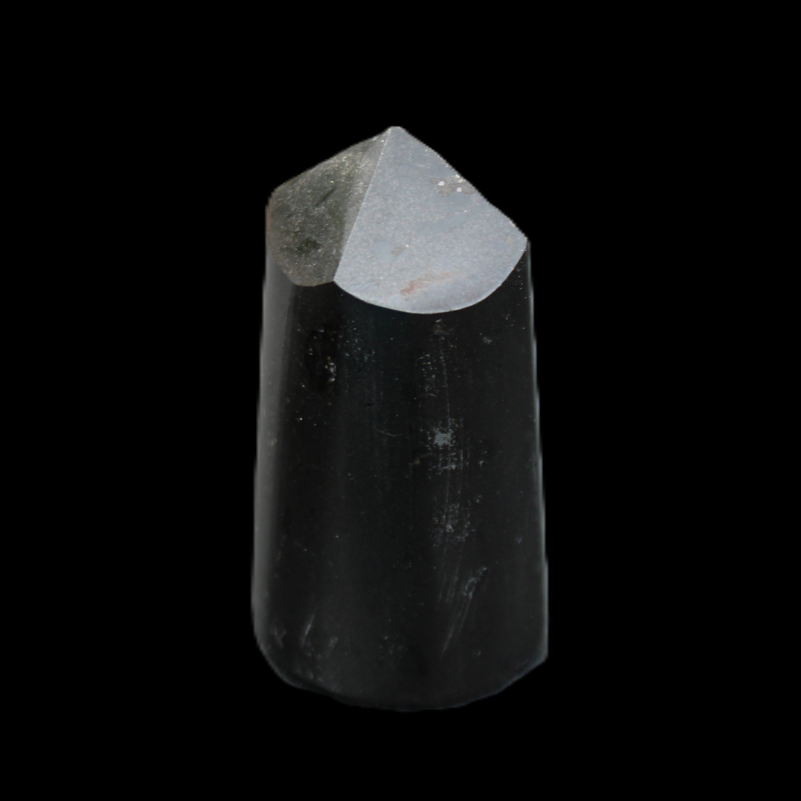 Black Tourmaline polished generator crystal 35*32*65mm 149g in sunlight - Rocks and Things Store
