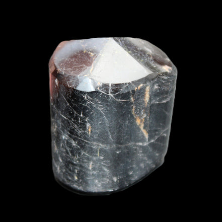 Black Tourmaline polished generator crystal 39*30*49mm 123g in sunlight - Rocks and Things Store