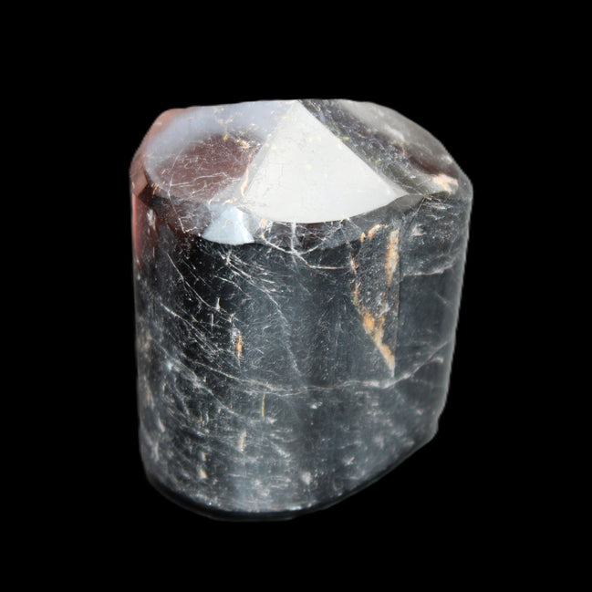 Black Tourmaline polished generator crystal 39*30*49mm 123g in sunlight - Rocks and Things Store