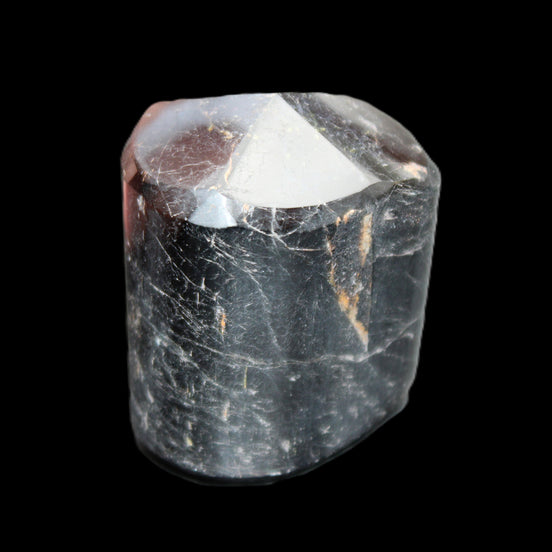 Black Tourmaline polished generator crystal 39*30*49mm 123g in sunlight - Rocks and Things Store