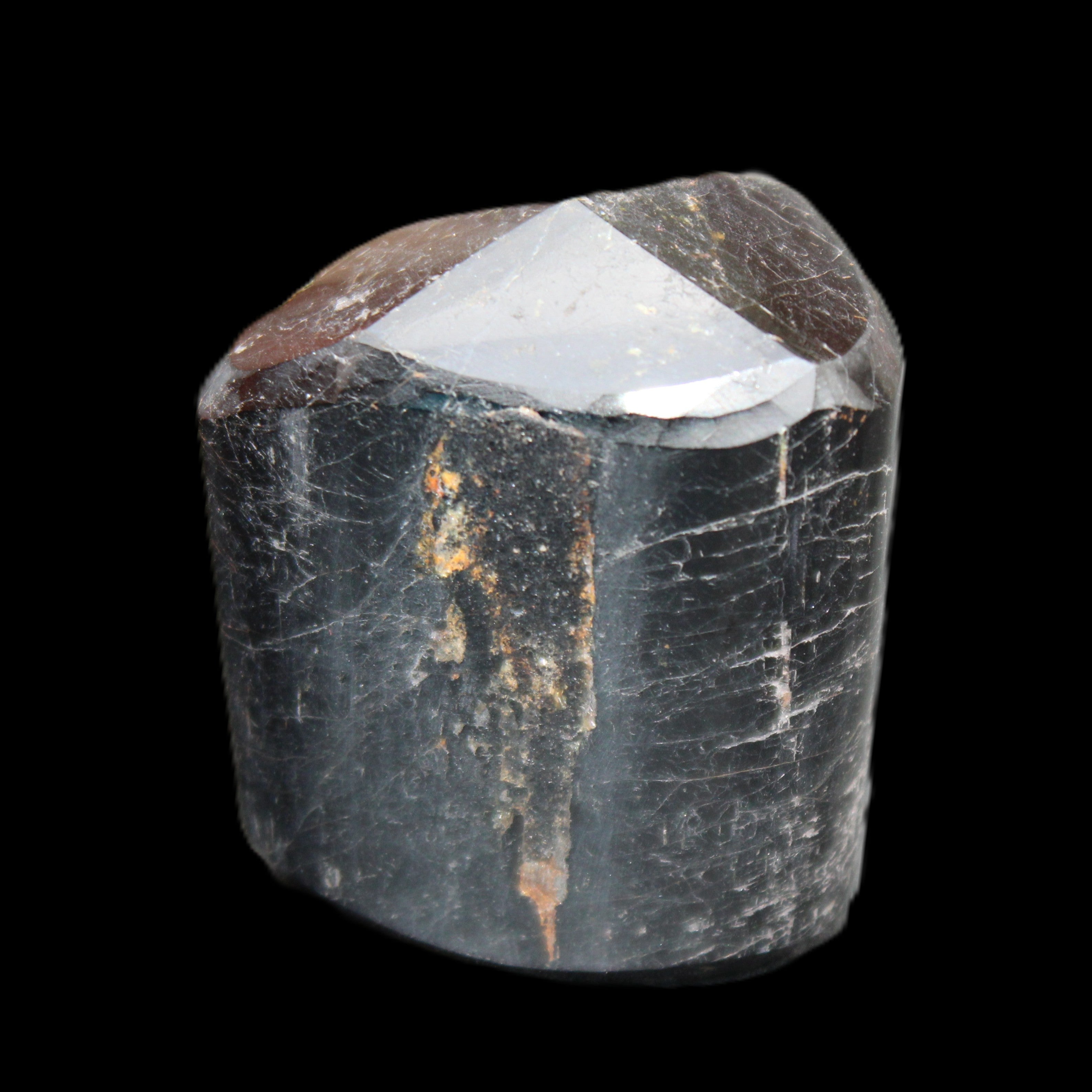 Black Tourmaline polished generator crystal 39*30*49mm 123g in sunlight - Rocks and Things Store
