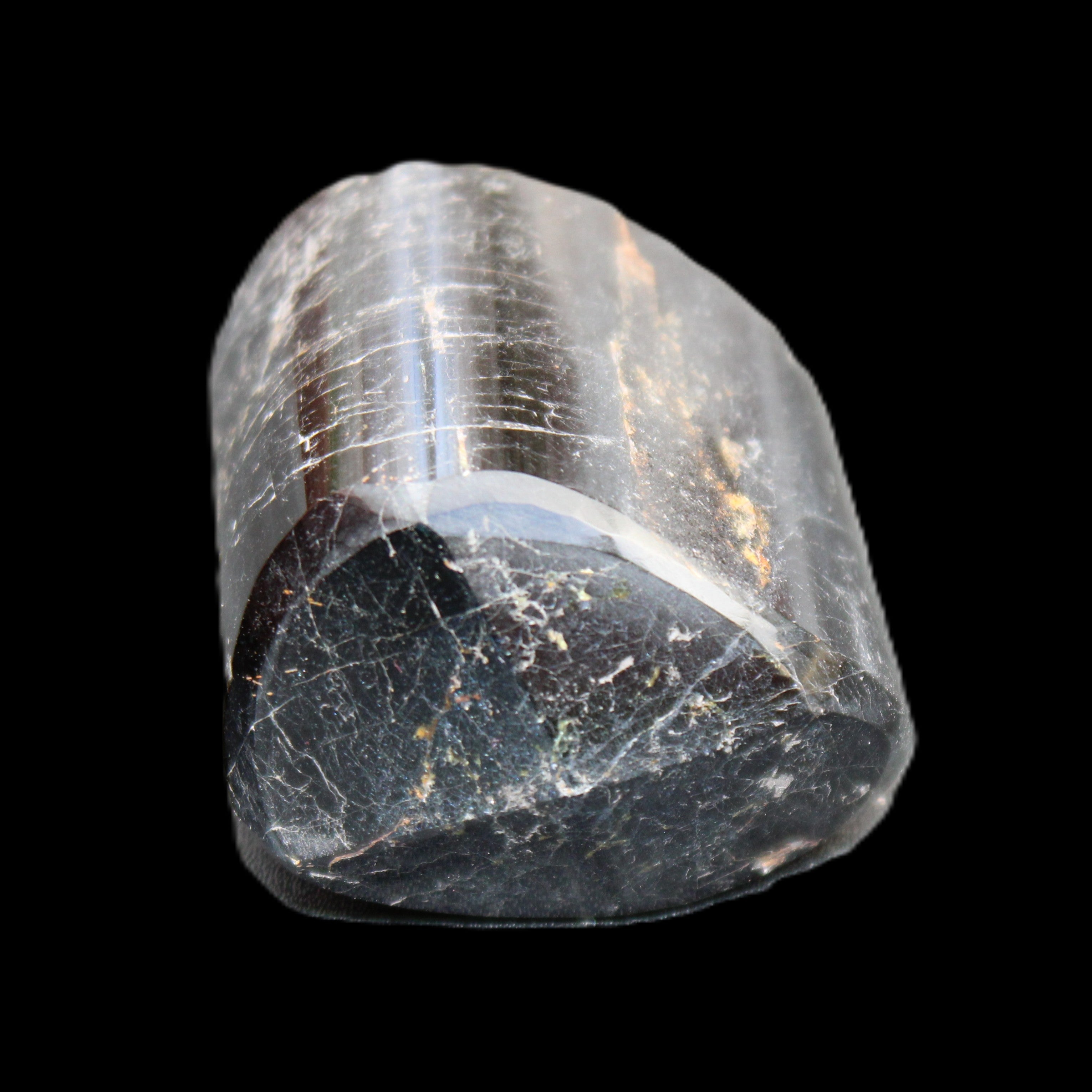 Black Tourmaline polished generator crystal 39*30*49mm 123g in sunlight - Rocks and Things Store
