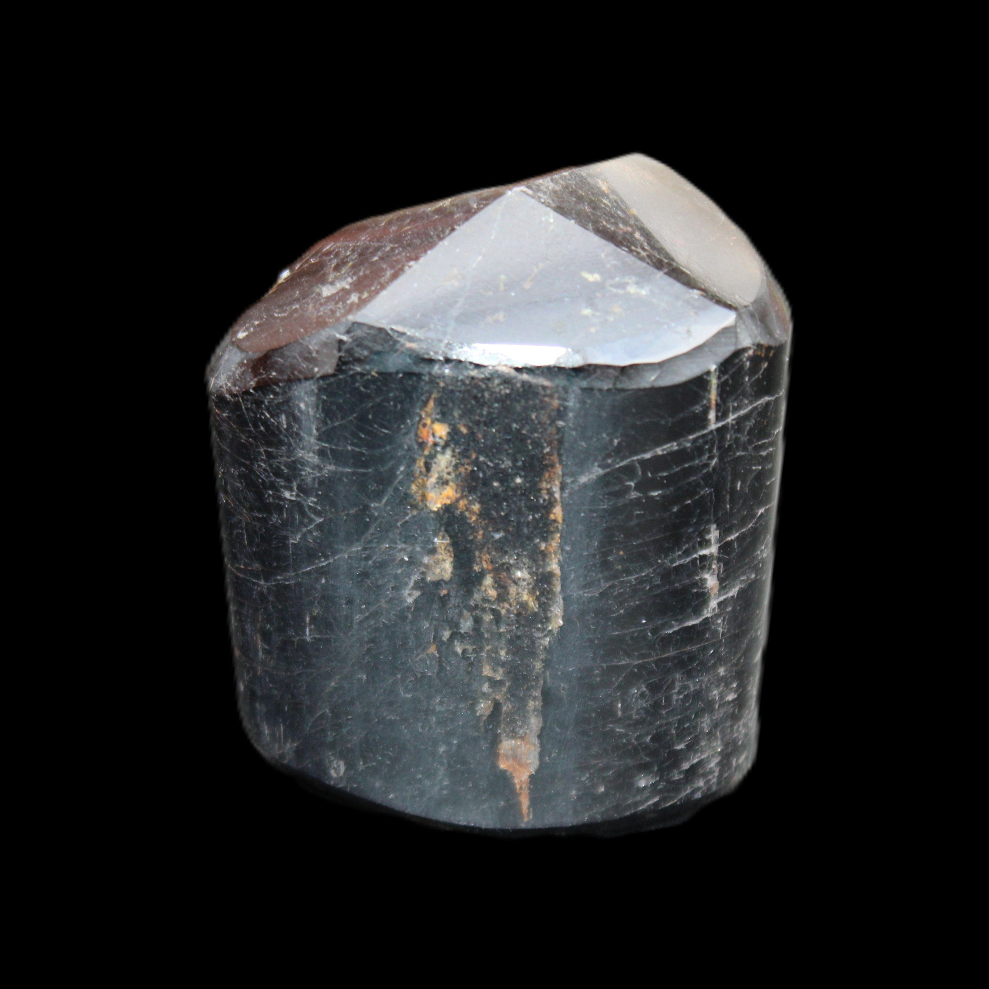 Black Tourmaline polished generator crystal 39*30*49mm 123g in sunlight - Rocks and Things Store