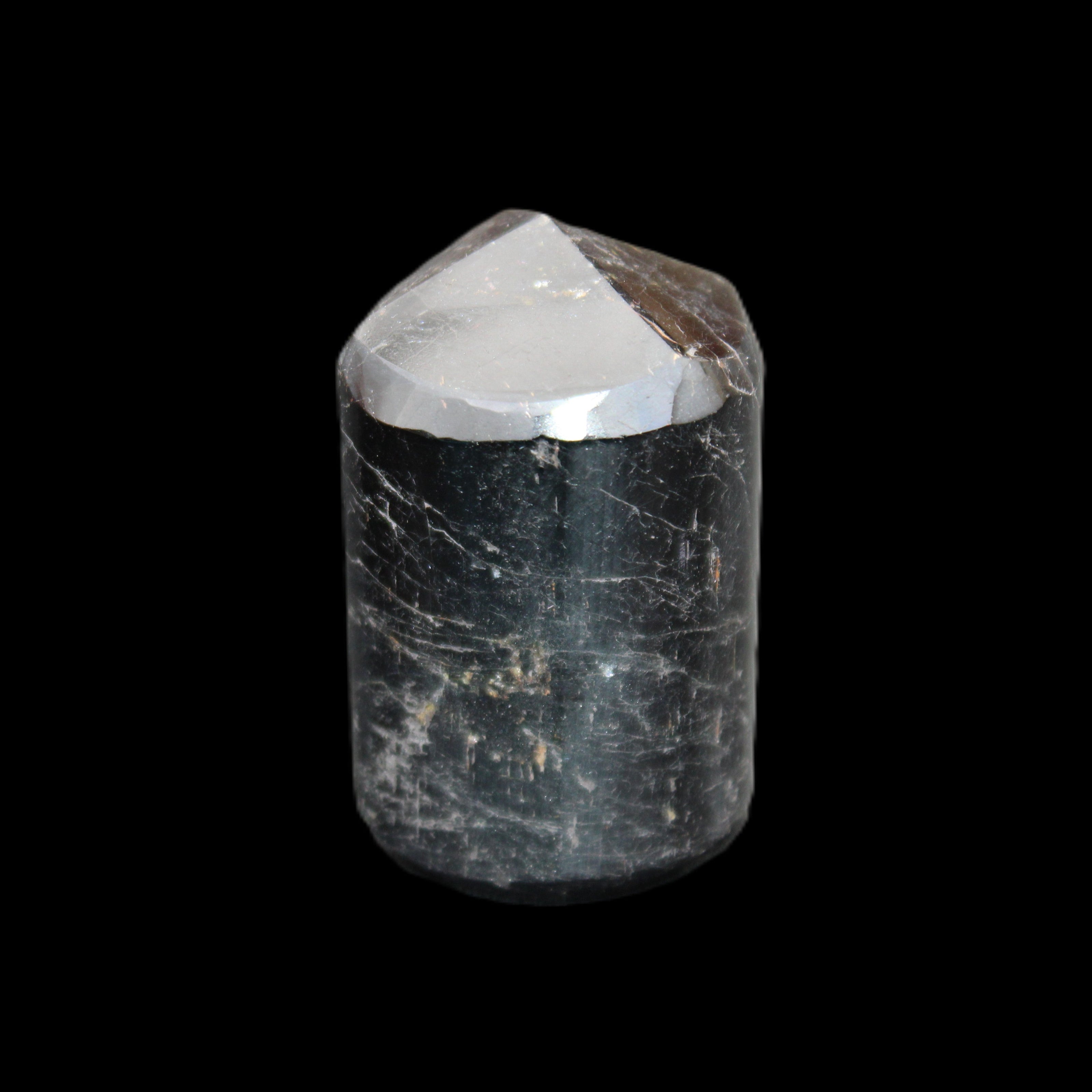 Black Tourmaline polished generator crystal 39*30*49mm 123g in sunlight - Rocks and Things Store