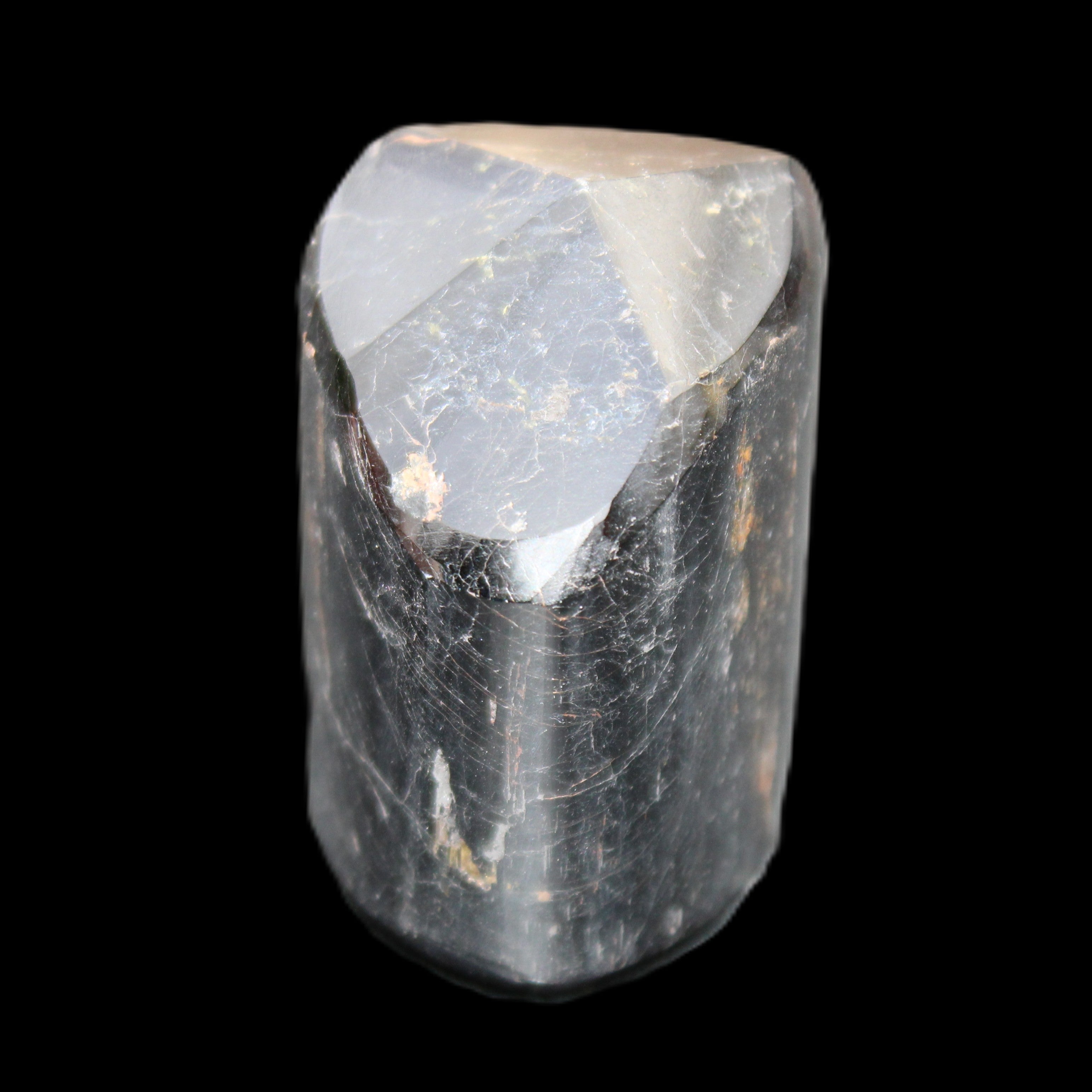 Black Tourmaline polished generator crystal 39*30*49mm 123g in sunlight - Rocks and Things Store
