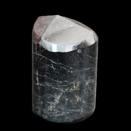 Black Tourmaline polished generator crystal 39*30*49mm 123g in sunlight - Rocks and Things Store