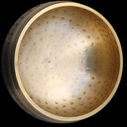 Brass Singing Bowl 145*70mm 1052g mallet 180mm in sunlight - Rocks and Things Store
