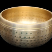 Brass Singing Bowl 145*70mm 1052g mallet 180mm in sunlight - Rocks and Things Store