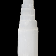 Selenite tower 46*150mm 449g in sunlight - Rocks and Things Store