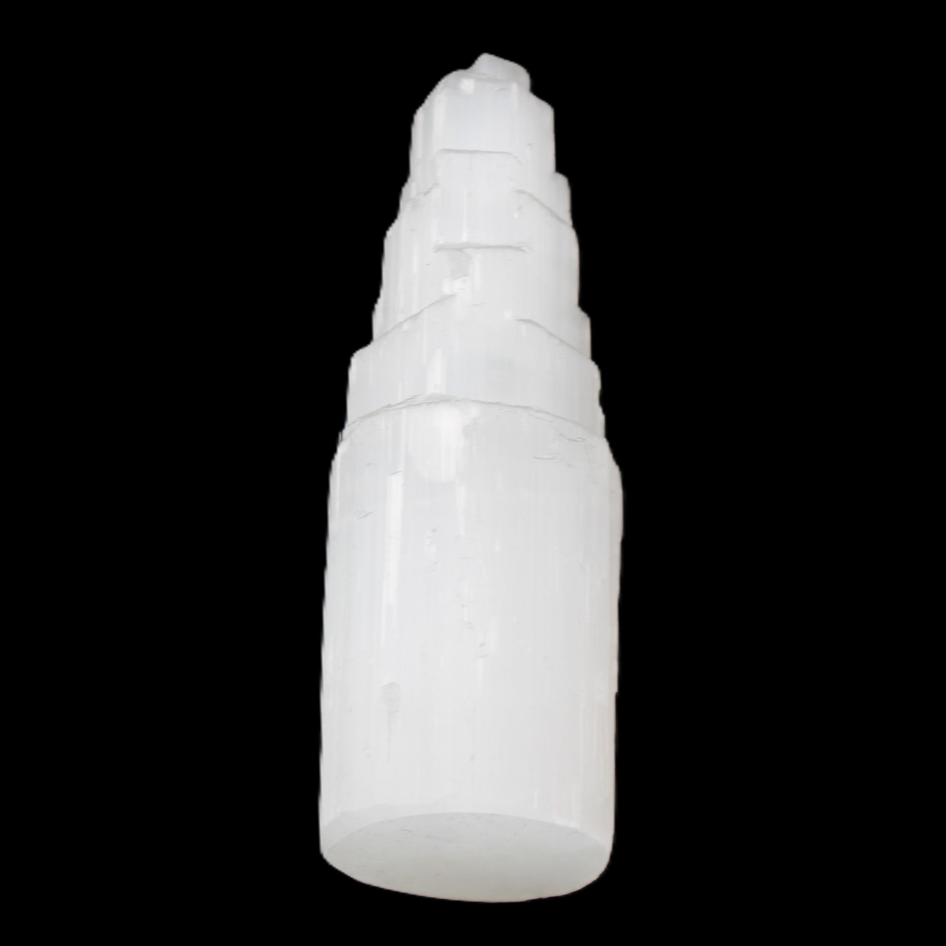 Selenite tower 46*150mm 449g in sunlight - Rocks and Things Store