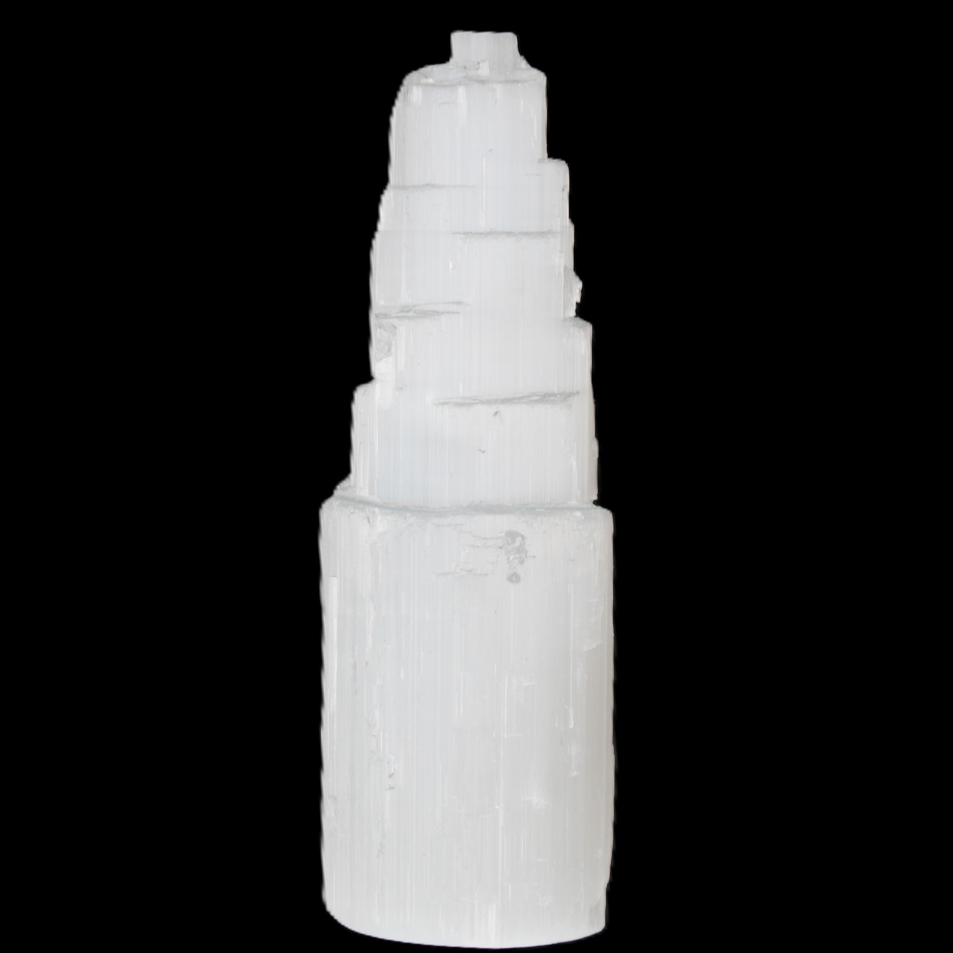 Selenite tower 46*150mm 449g in sunlight - Rocks and Things Store