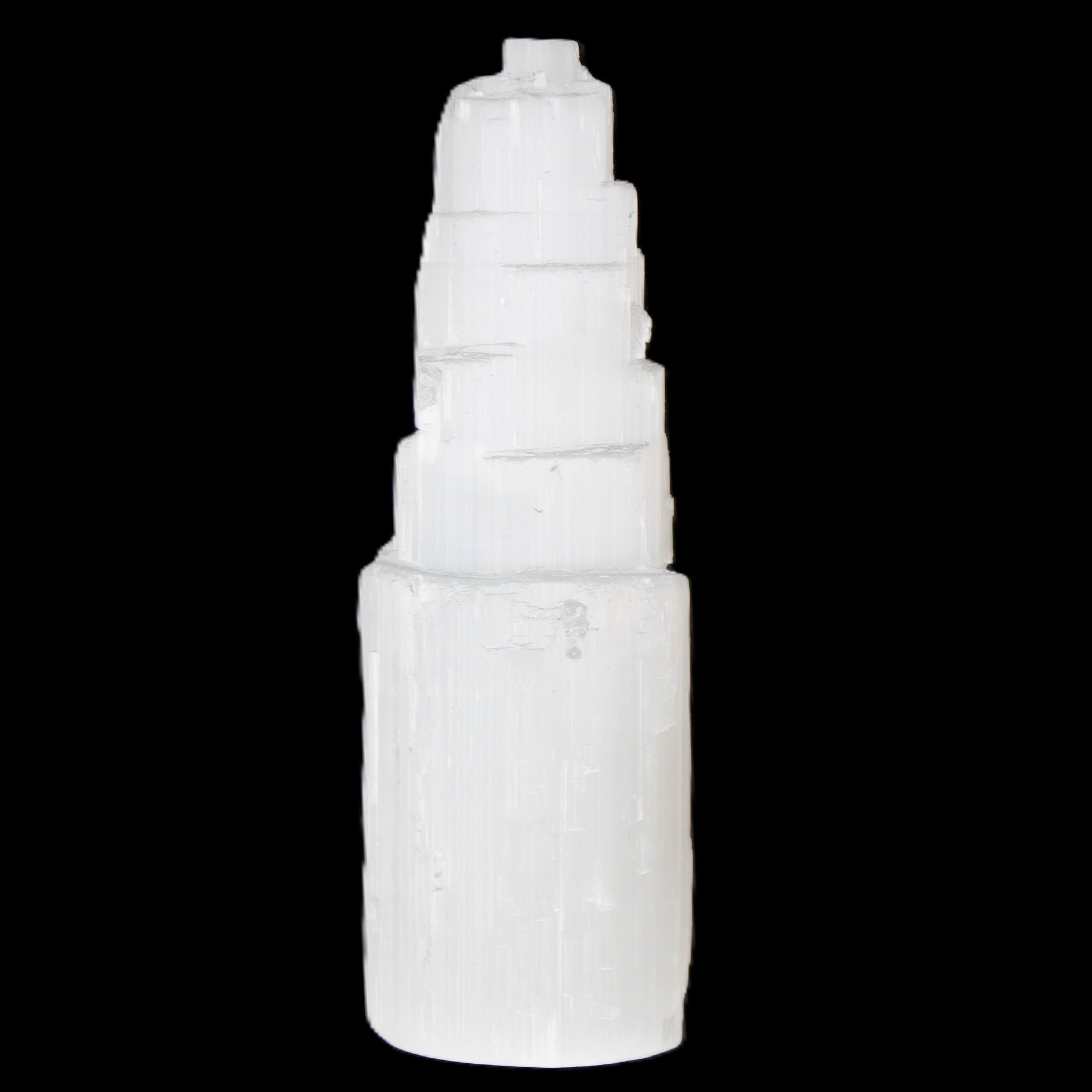 Selenite tower 46*150mm 449g in sunlight - Rocks and Things Store