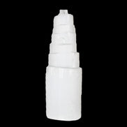 Selenite tower 46*150mm 449g in sunlight - Rocks and Things Store