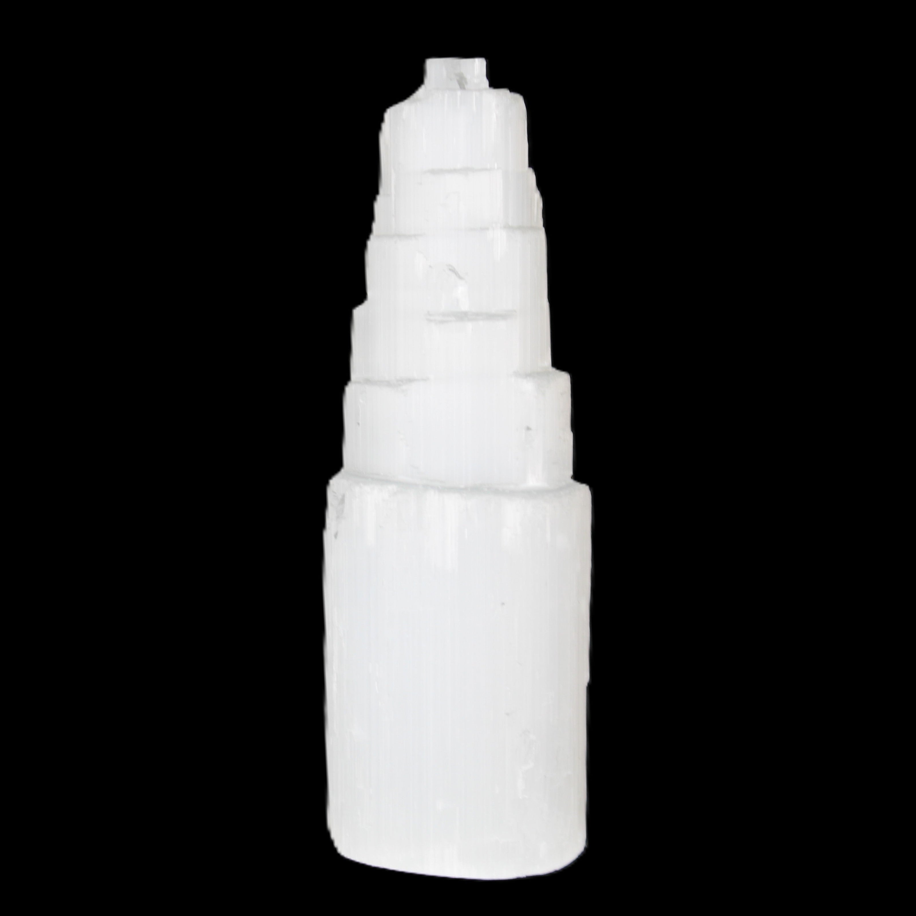Selenite tower 46*150mm 449g in sunlight - Rocks and Things Store