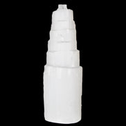 Selenite tower 46*150mm 449g in sunlight - Rocks and Things Store
