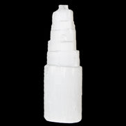 Selenite tower 46*150mm 449g in sunlight - Rocks and Things Store