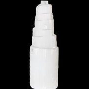 Selenite tower 46*150mm 449g in sunlight - Rocks and Things Store