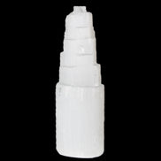 Selenite tower 46*150mm 449g in sunlight - Rocks and Things Store