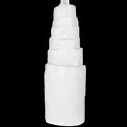 Selenite tower 46*150mm 449g in sunlight - Rocks and Things Store