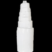 Selenite tower 46*150mm 449g in sunlight - Rocks and Things Store