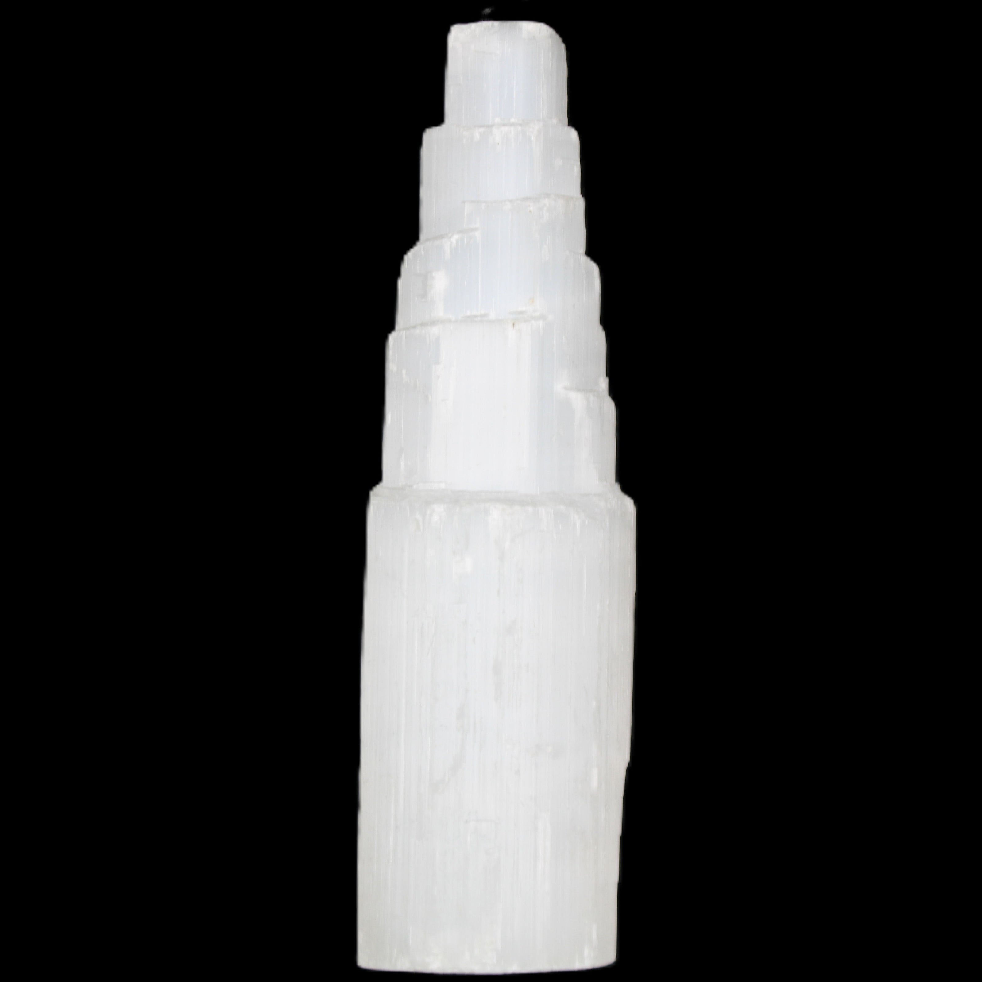 Selenite tower 52*200mm 859g in sunlight - Rocks and Things Store