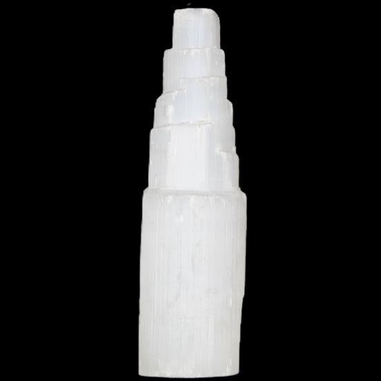 Selenite tower 52*200mm 859g in sunlight - Rocks and Things Store