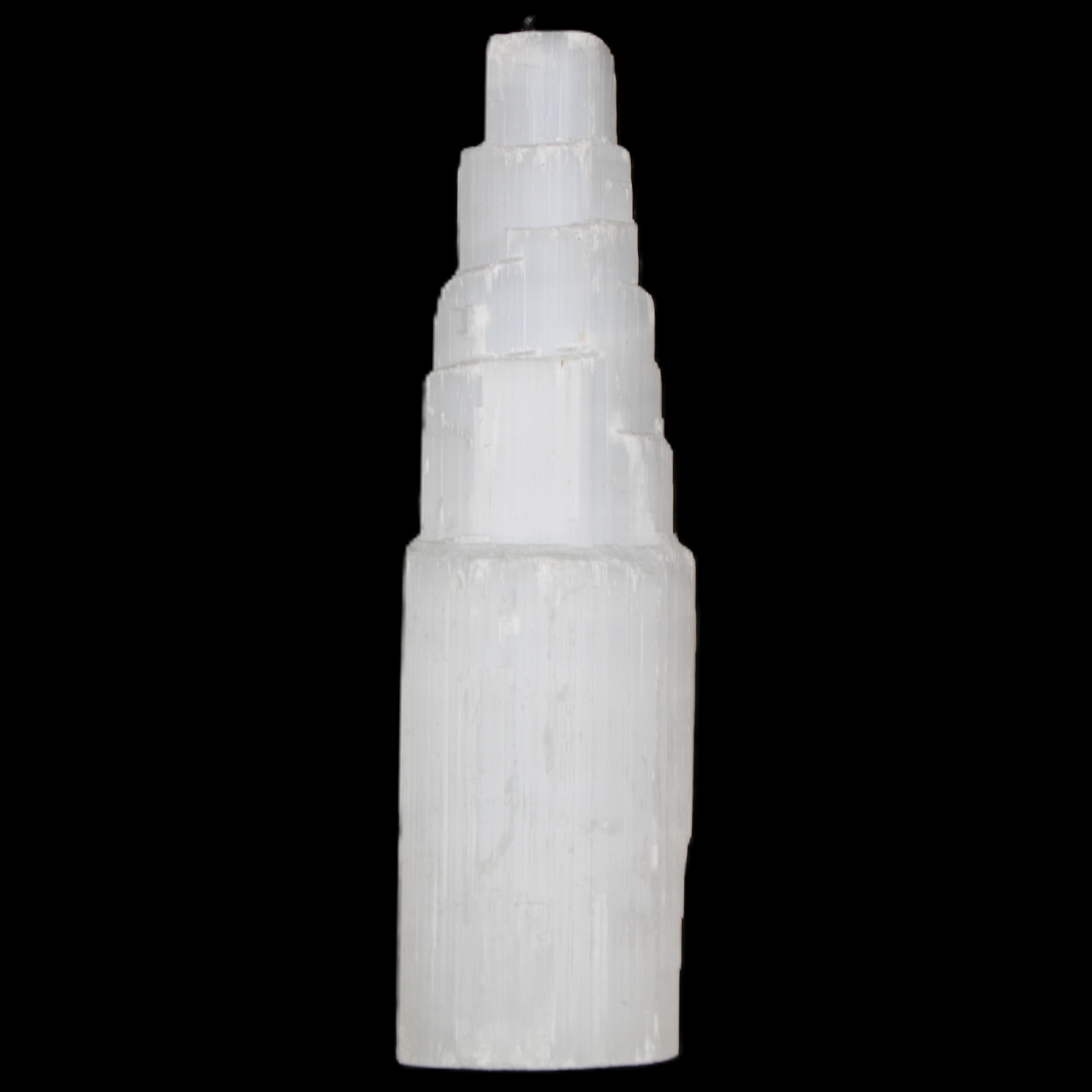 Selenite tower 52*200mm 859g in sunlight - Rocks and Things Store