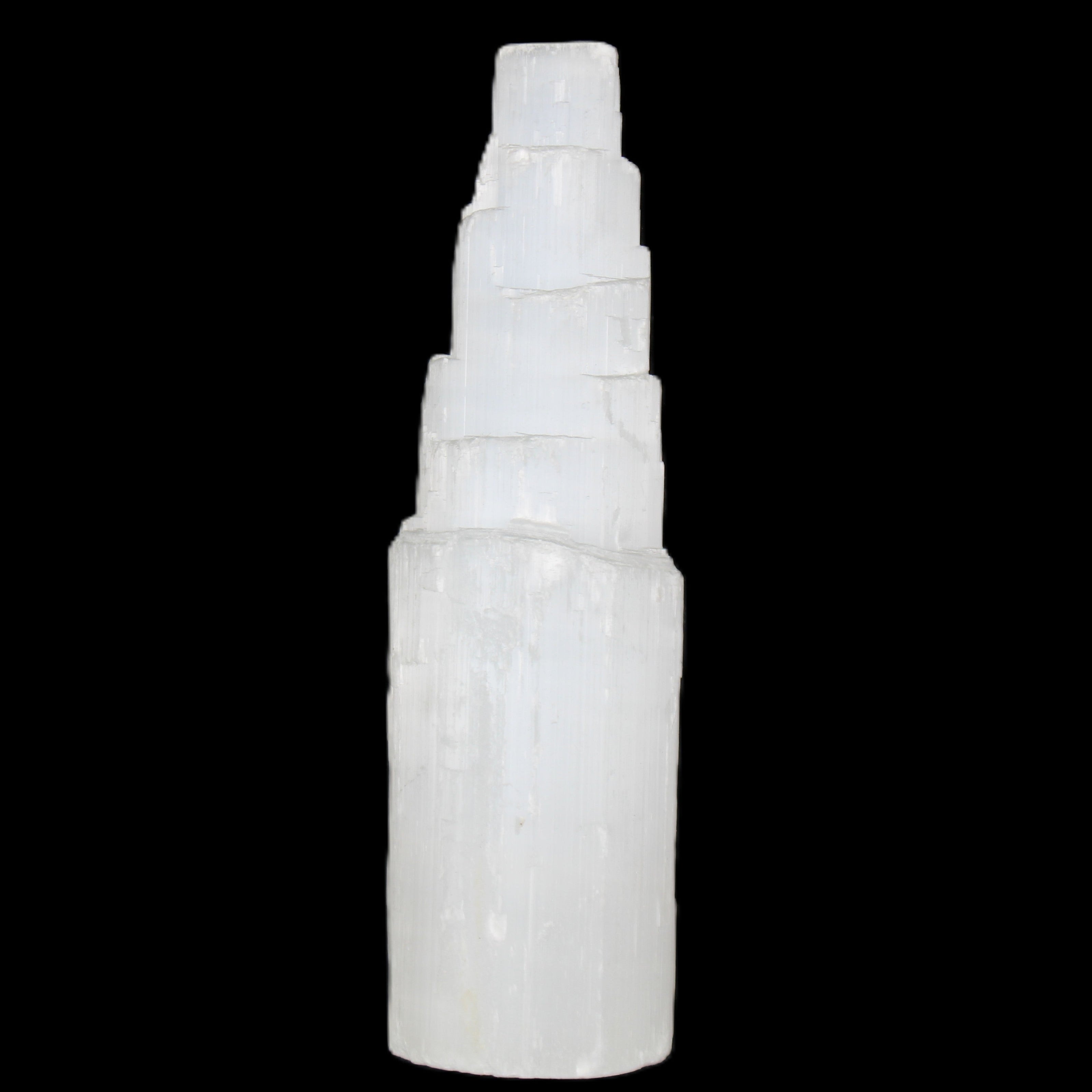 Selenite tower 52*200mm 859g in sunlight - Rocks and Things Store