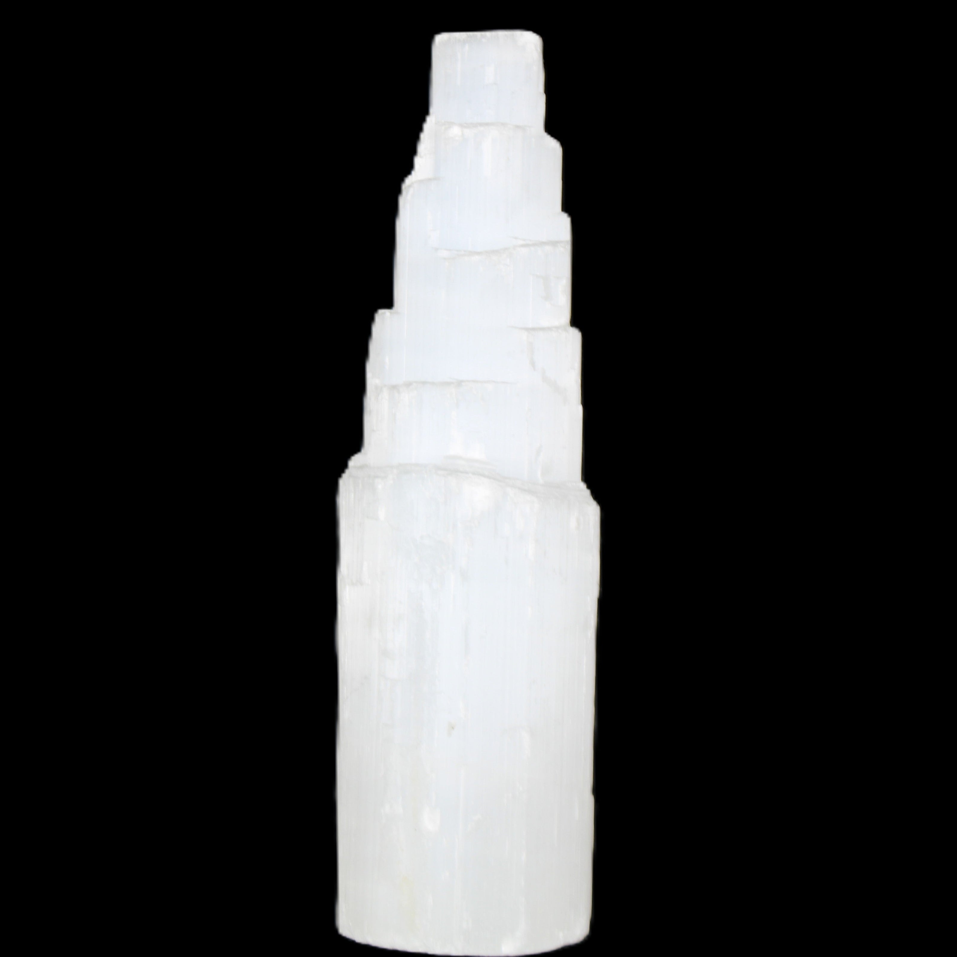Selenite tower 52*200mm 859g in sunlight - Rocks and Things Store