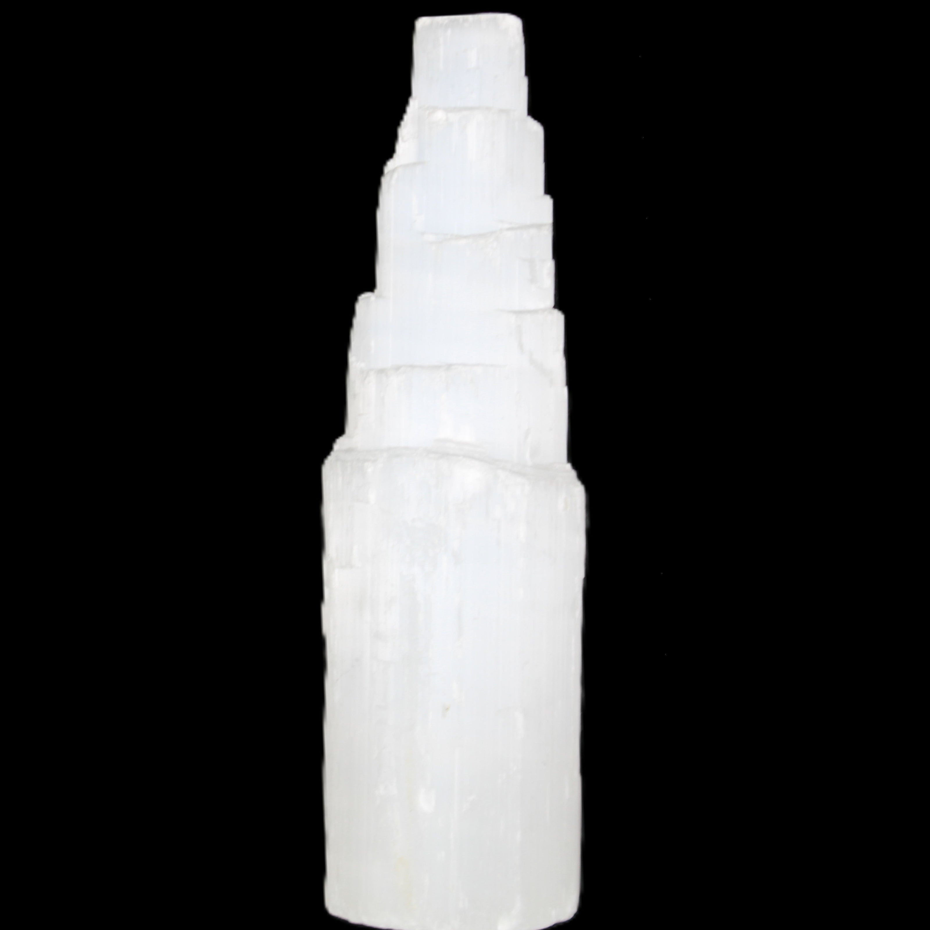 Selenite tower 52*200mm 859g in sunlight - Rocks and Things Store