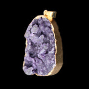 Amethyst geode necklace pendant 28*45mm 18g in sunlight - Rocks and Things Store