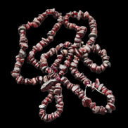 Red Garnet polished crystal chip necklace 83mm 83g in sunlight - Rocks and Things Store