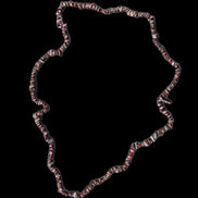 Red Garnet polished crystal chip necklace 83mm 83g in sunlight - Rocks and Things Store