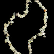 Prehnite polished chip adjustable necklace 40mm 34.6g in sunlight - Rocks and Things Store