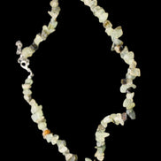 Prehnite polished chip adjustable necklace 40mm 34.6g in sunlight - Rocks and Things Store