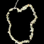 Prehnite polished chip adjustable necklace 40mm 34.6g in sunlight - Rocks and Things Store