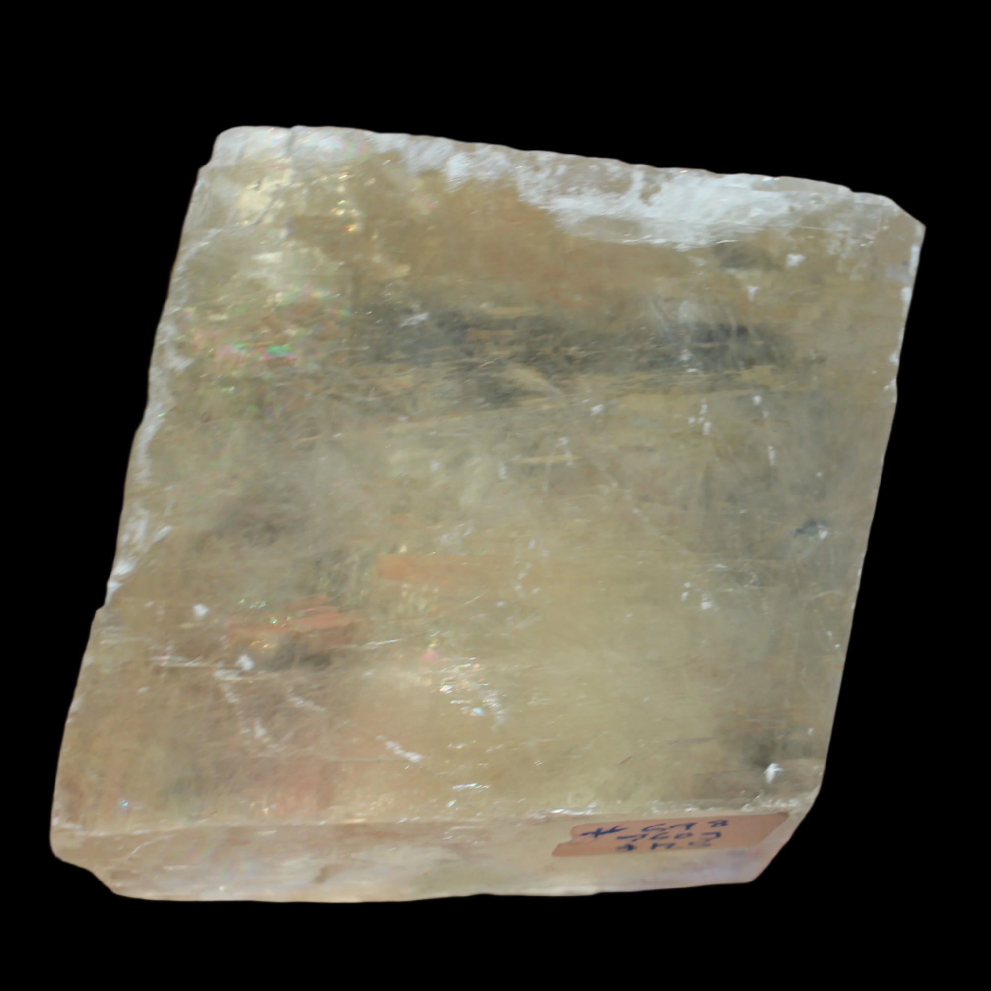 Yellow Calcite Spar crystal from  Iceland 760g Rocks and Things